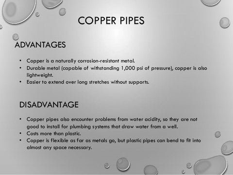 On the advantages of copper tube