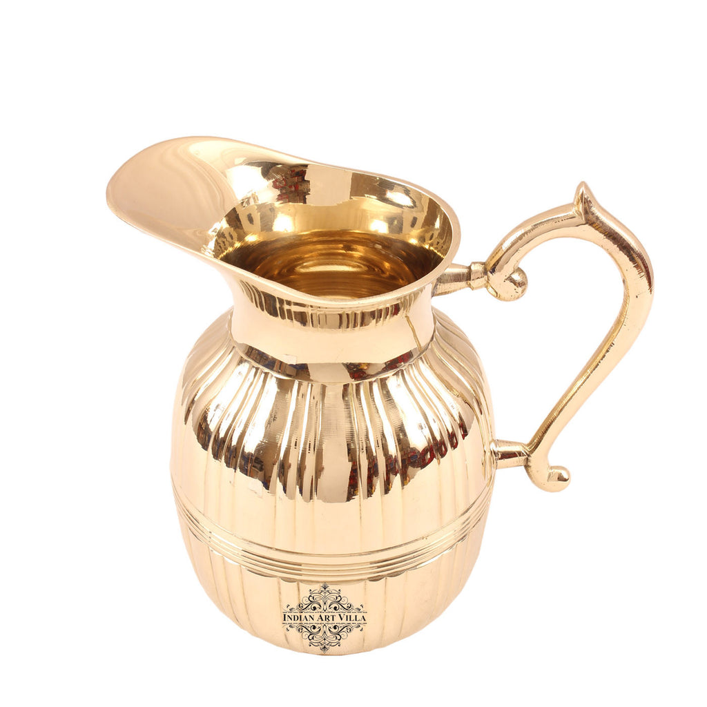 Handmade Design Brass Jug Pitcher with 4 legs 1750 ML at Rs 1875