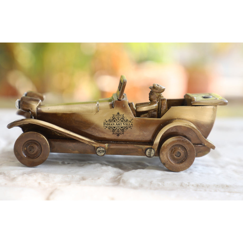 Brass Vintage Style Scooter Miniature Showpiece Figurine 