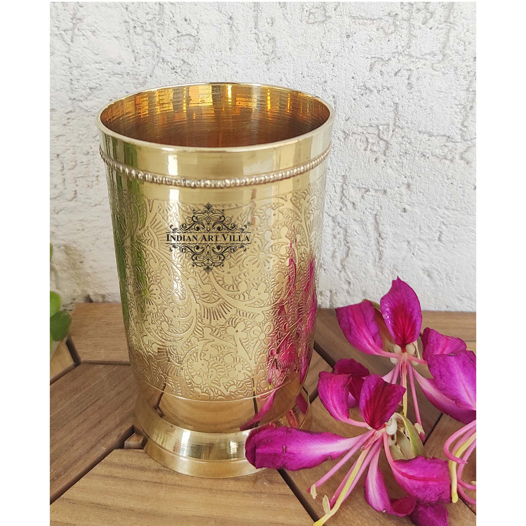 Buy Vintage Brass Glass Vintage Brass Tumbler Vintage Wine Glass Water,  Milk, Lassi Tumbler Brass Kitchenware Home Decor Brass Vase Online in India  