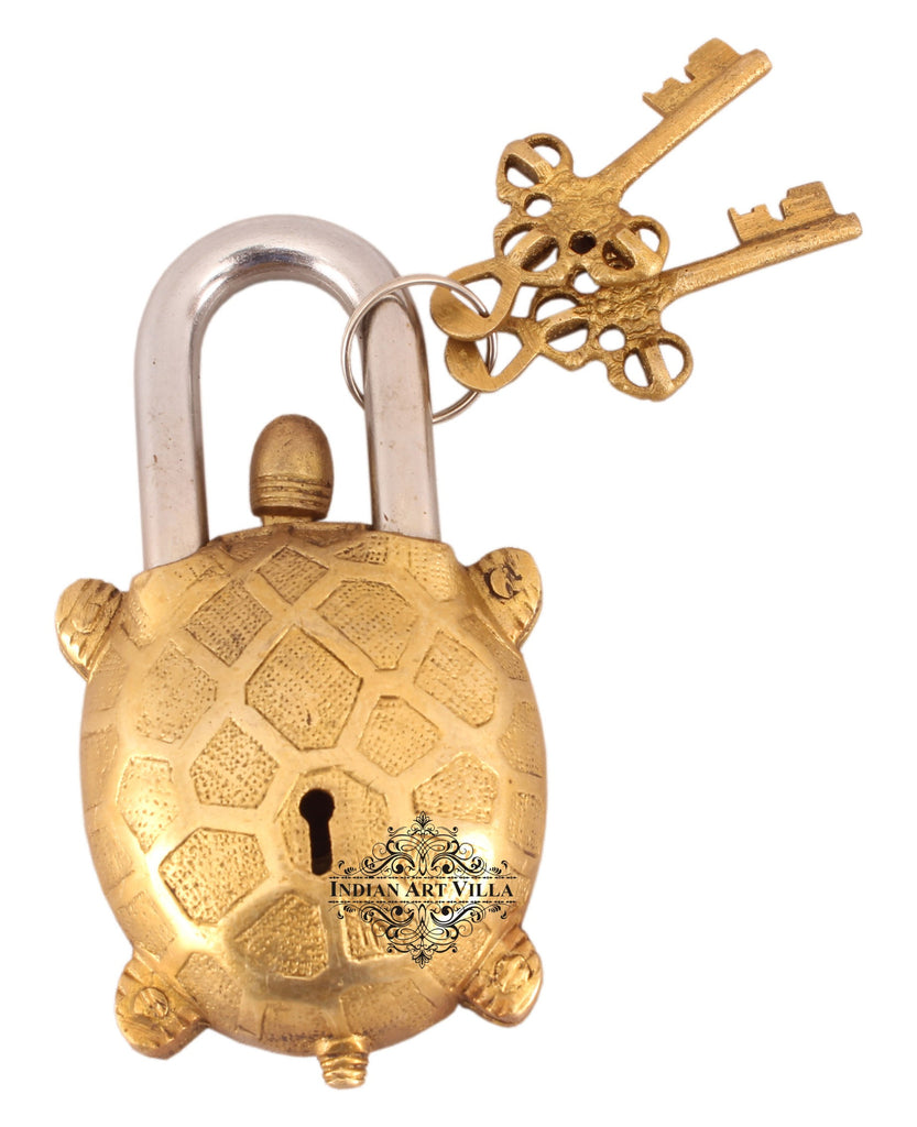 Buy Indian Art Villa Pure Brass Handmade Fish Fengshui Design Pad Lock With 2  Keys Online - Indian Art Villa