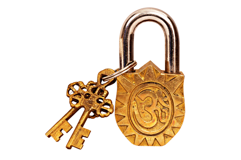 Brass Door Padlock Fully Functional Handmade Antique Design with Keys  Unique Collectible Locks Combination of Style & Security (6-Key-Brass) 