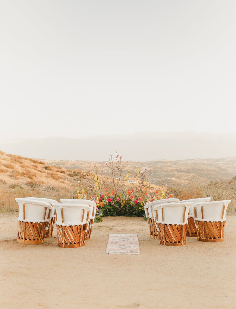 colorful boho wedding with handmade finds