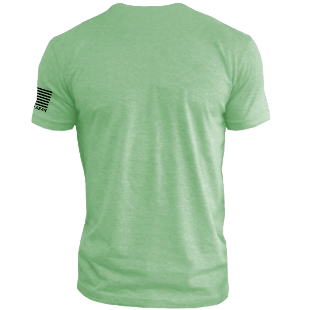 Clinch Gear Stacked – Crew Tee – Apple Green/Black
