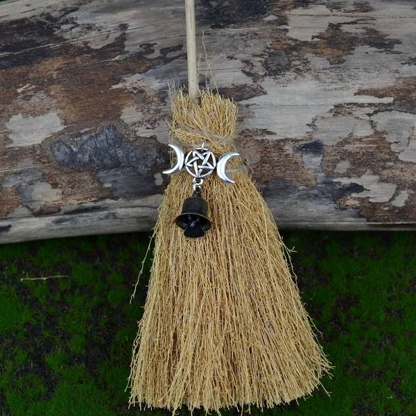 Real Witch's Broom /Little Altar Broom, 30 inch Mini Witch / Baby Broom /  Hallow