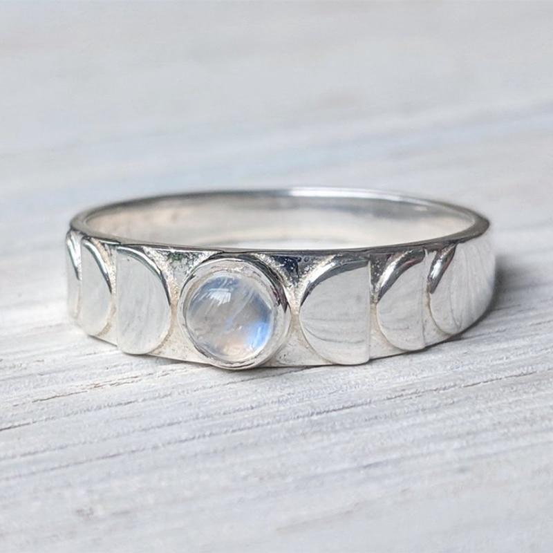 Moon Phase Crystal Ring - Spirit Nest