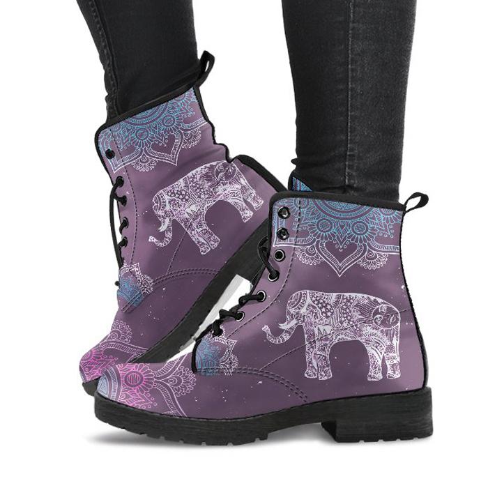 Oriental Elephants - Vegan Boots 