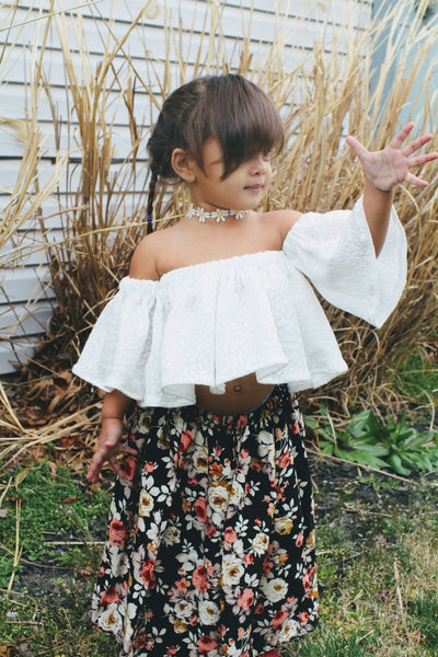 little girls white blouse