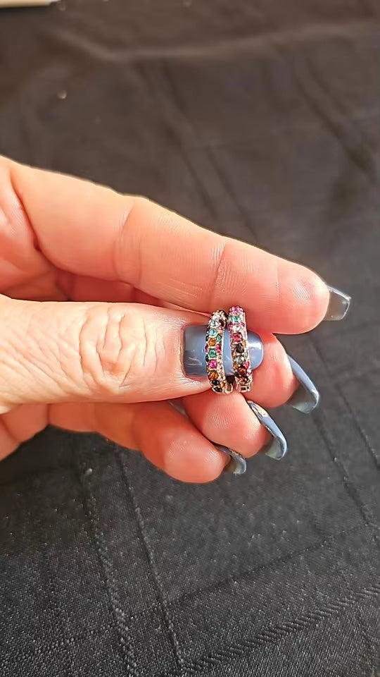 Customer 1 with earrings