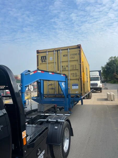 yellow 20ft container