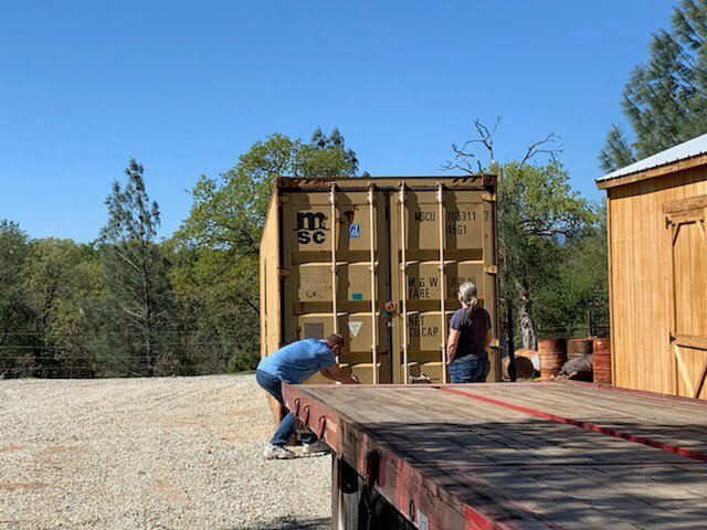 yellow 40ft container 