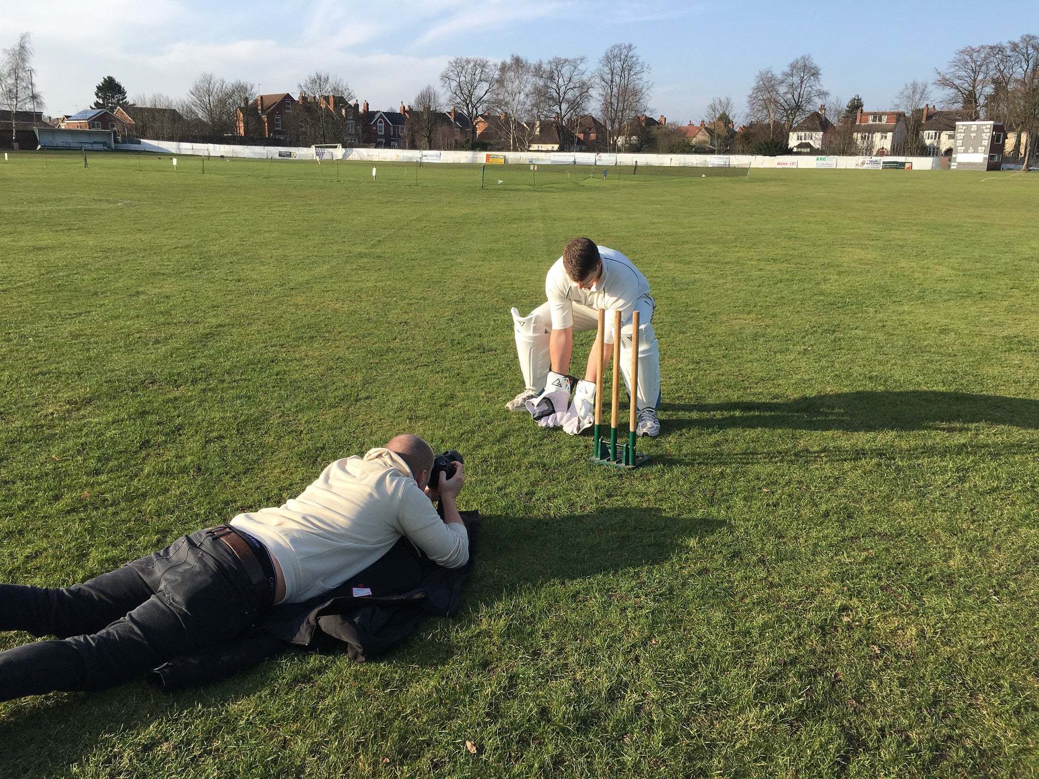 Alveley CC Wicket Keeping Photo at Kidderminster Victoria Cricket Club