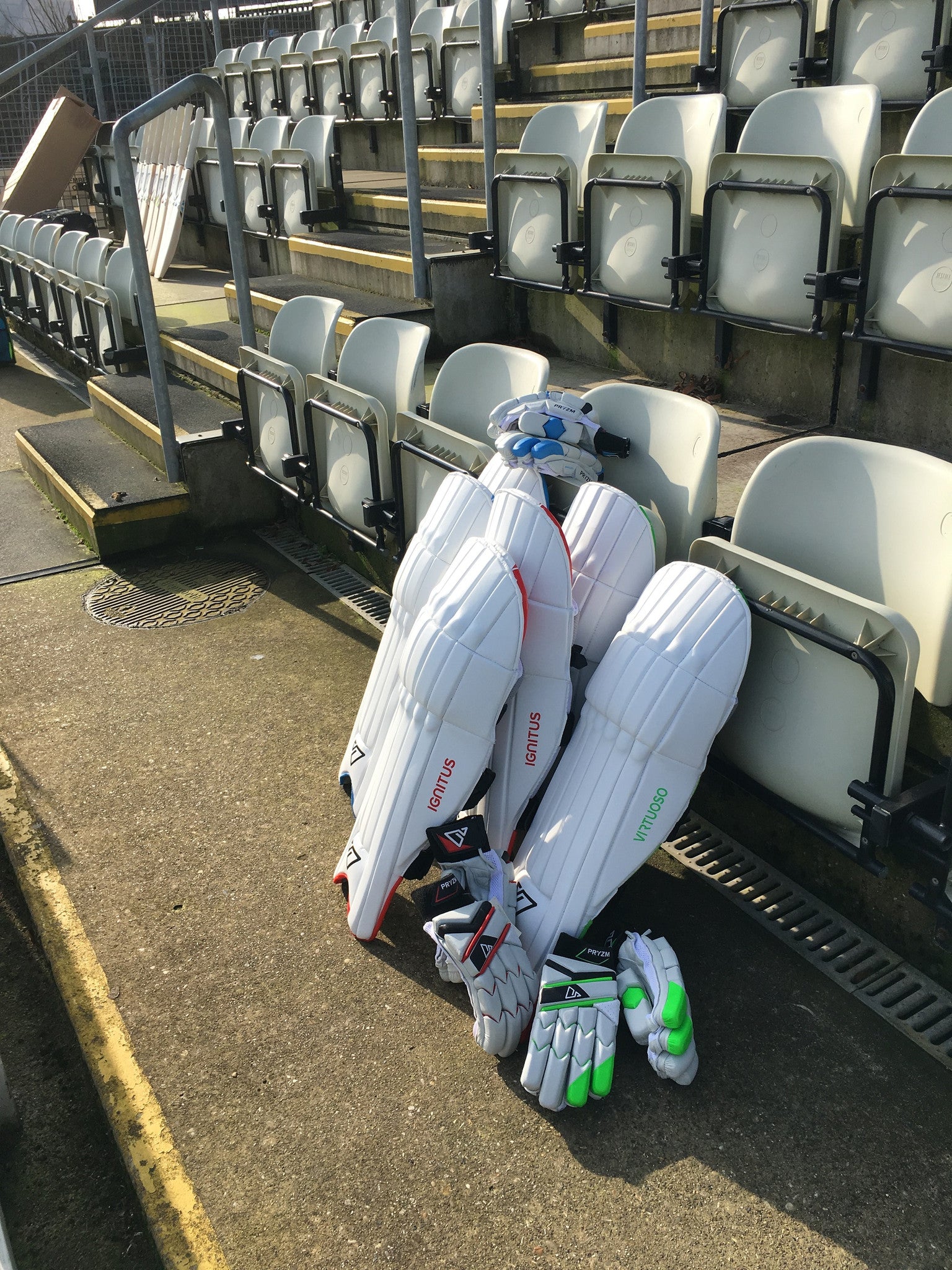 PRYZM Cricket Pads and Gloves