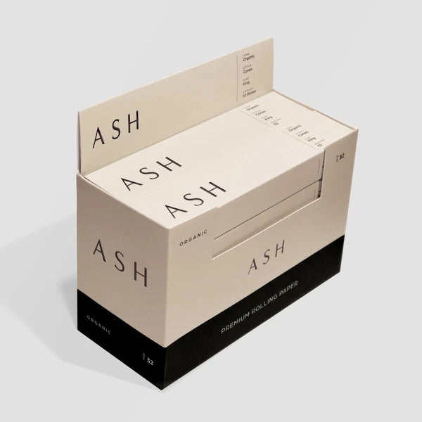 Ash Pre-Rolled Cones | Organic | 32 Count | Box