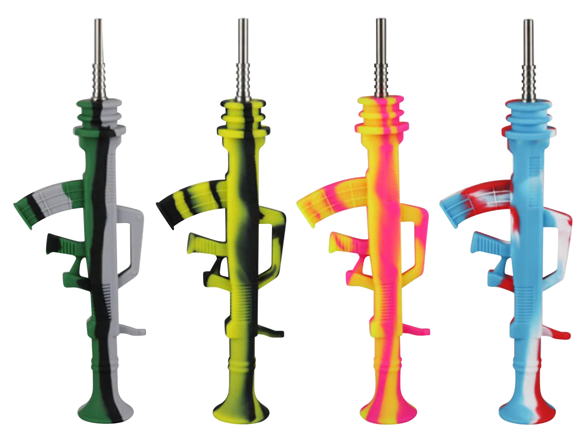AK47 Silicone Dab Straw Collector with Titanium Tip