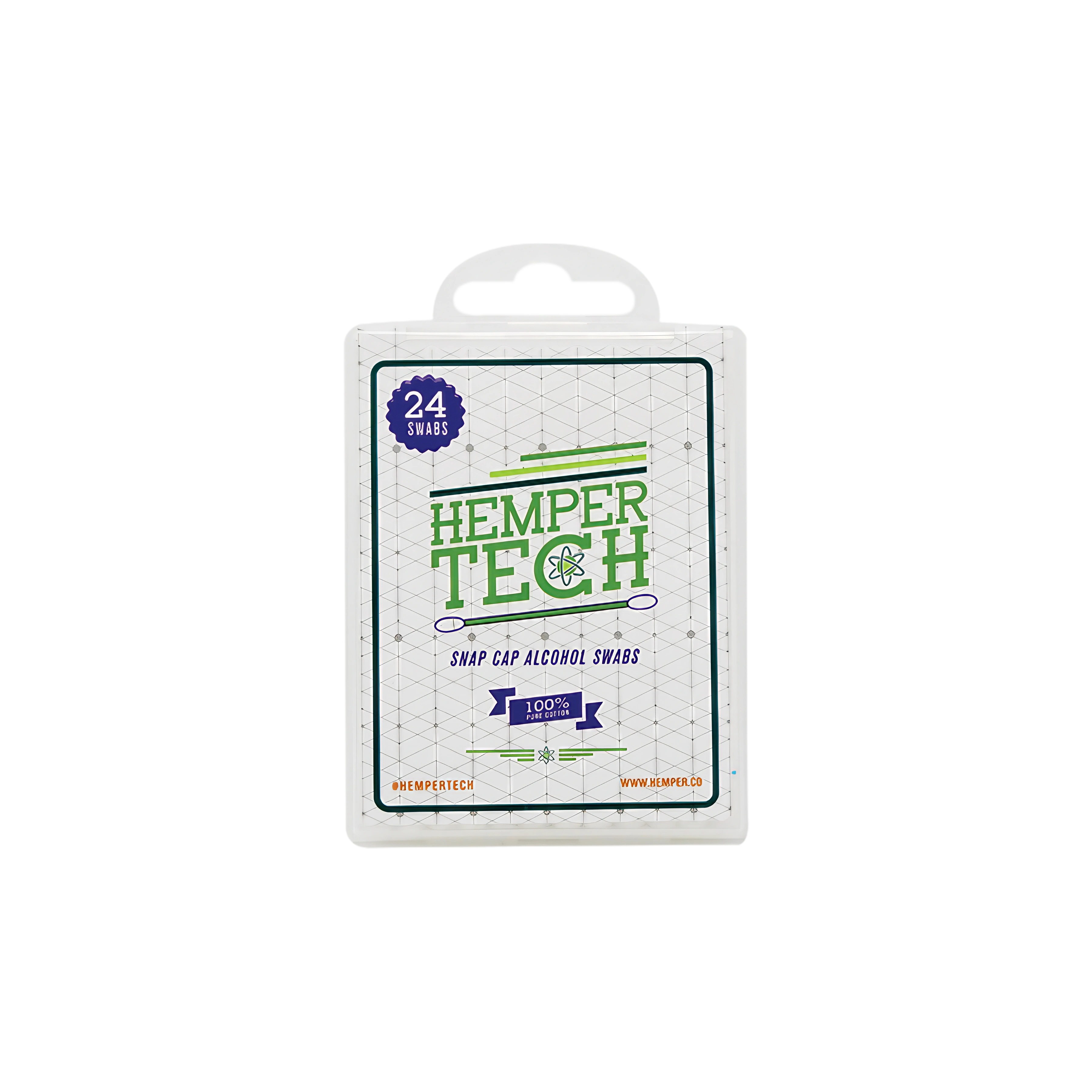 Hemper Tech Snapcap Alcohol Swabs