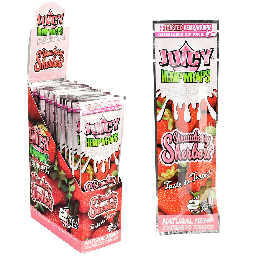 Juicy Jays Terp-Infused Hemp Wraps 2-Pack - 25pc Display | Assorted Flavors