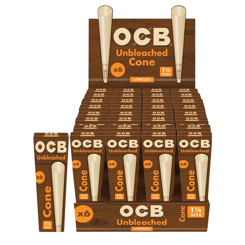 OCB Unbleached Cones - 32 Pack