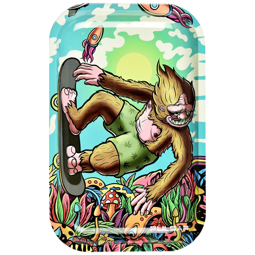 Pulsar Artist Series Metal Rolling Tray - Yeti McShreddy
