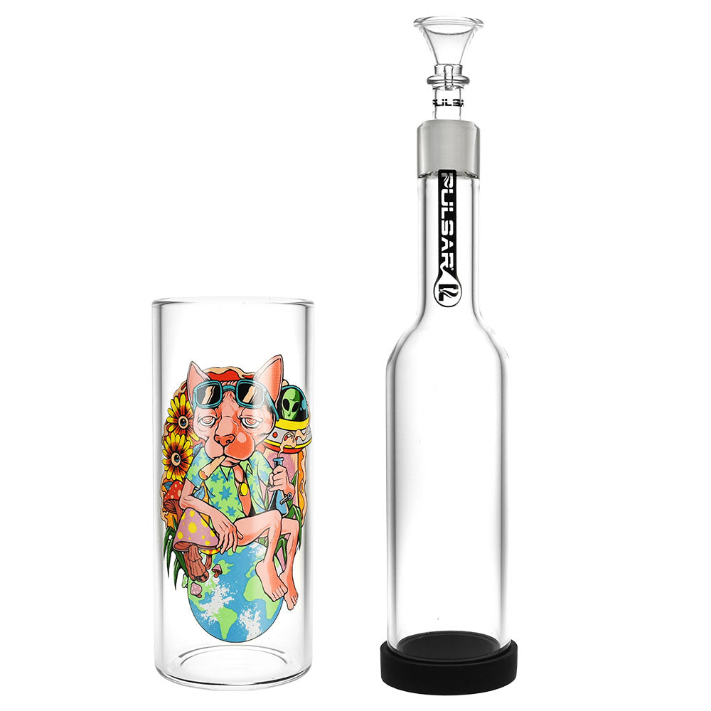 Pulsar Chill Cat Gravity Water Pipe | 11.5" | 19mm F