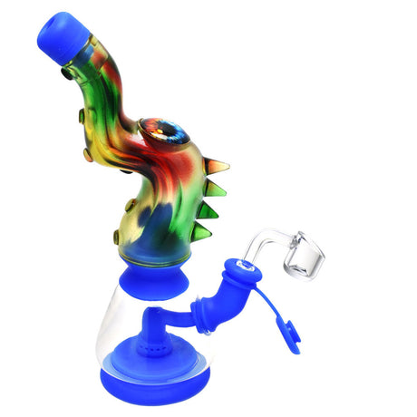 Silicone & Glass Dab Rig Bubbler with Disc Perc