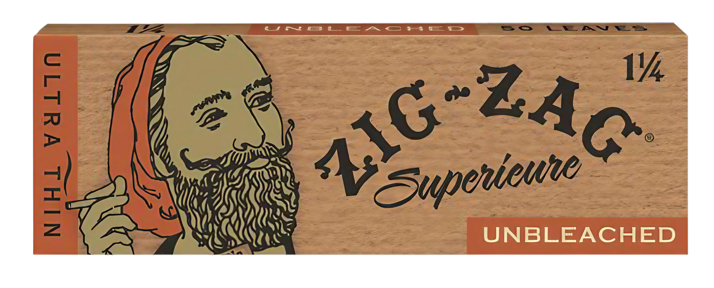 Zig Zag 1 1/4" Unbleached Rolling Papers - 24 Pack