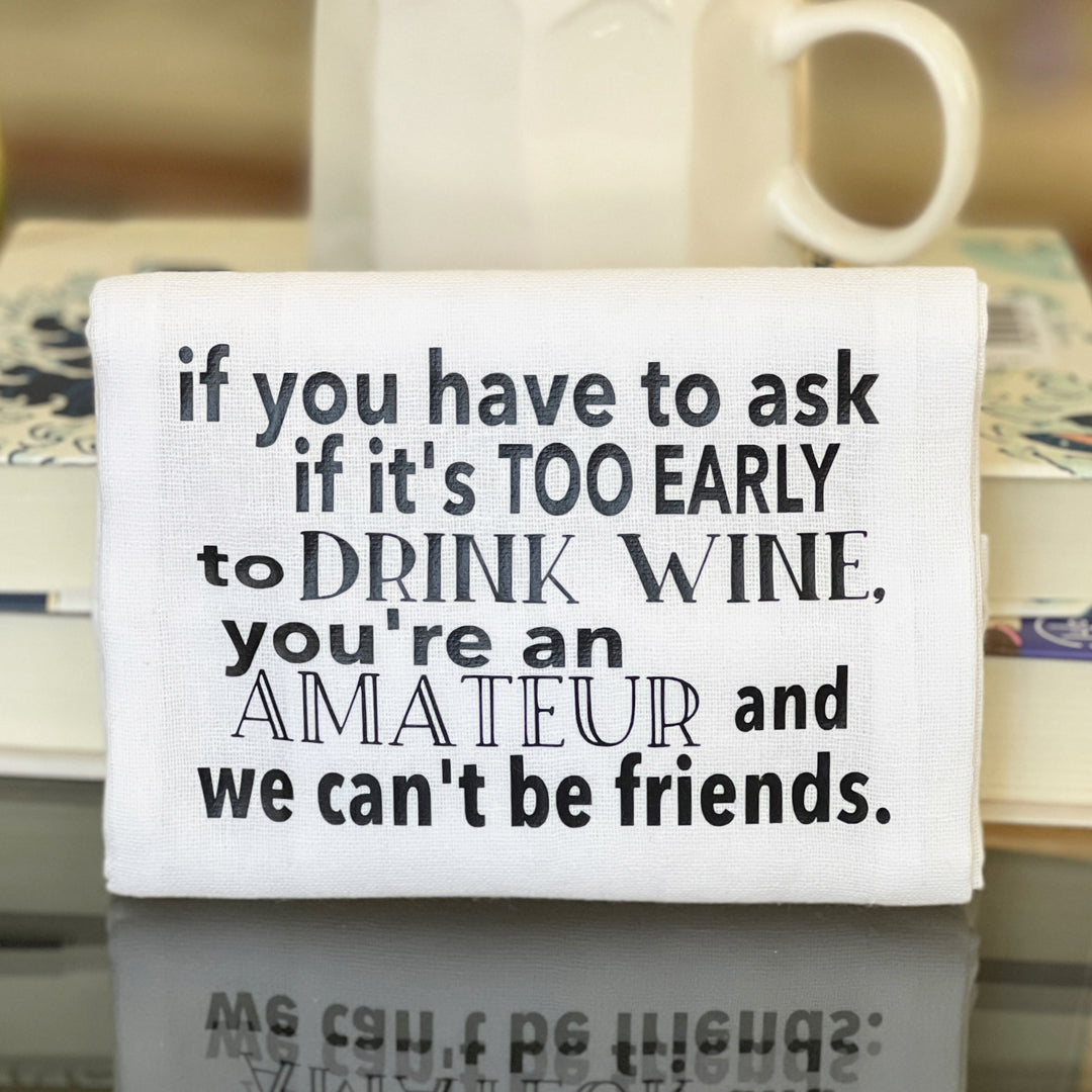 holding my coffee so yep, i'm pretty busy - funny kitchen bar towel LG –  Pretty Clever Words