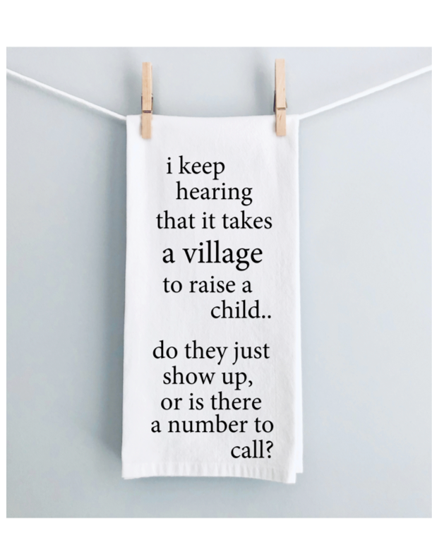 the 3 hardest things to say - humorous tea, bar and kitchen towel LG –  Pretty Clever Words