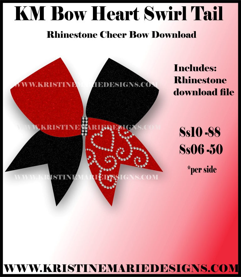 Red Black Outline Cheer Bow Template Digital File Only Red Black White  Outline Bow -  Canada