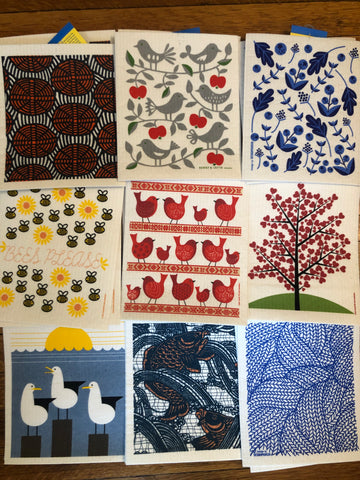 swedish dishcloths - new designs