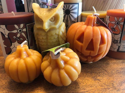 beeswax candles for halloween