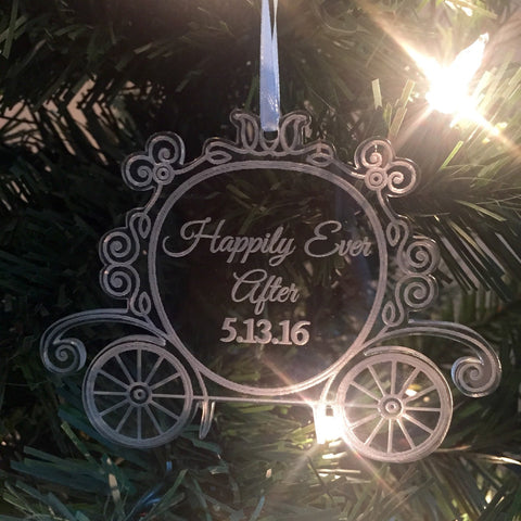 Disney Wedding Ornament Gift Cinderella Carriage Christmas