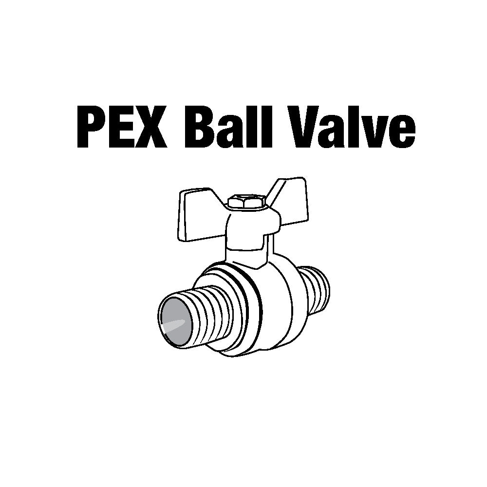 Central Boiler PEX Ball Valve, 1/2" PEX, Full Port | Wood Furnace World