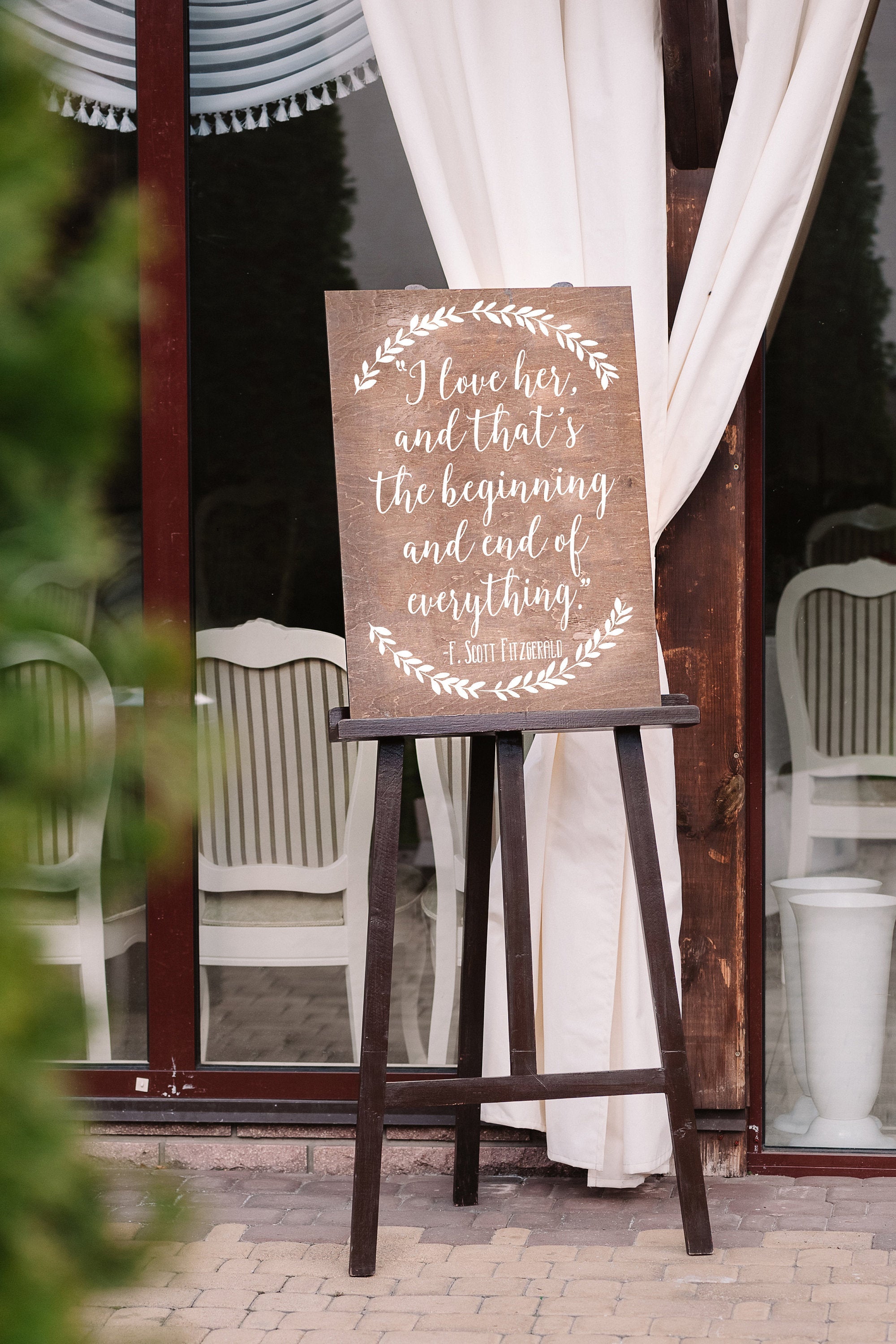 Very easy to make wedding party signs