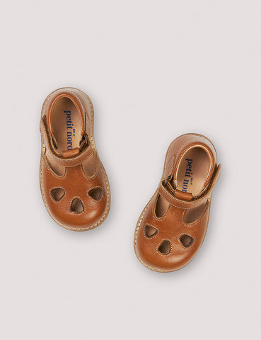 Petit Nord Cognac Cutout Baby Sandal