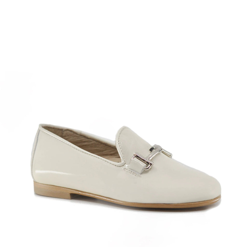 Hoo Off-White Patent Loafer– Tassel Children Shoes