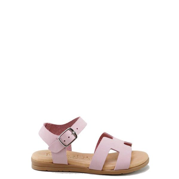 Papanatas Pink Nubok Sandal - Tassel Children Shoes