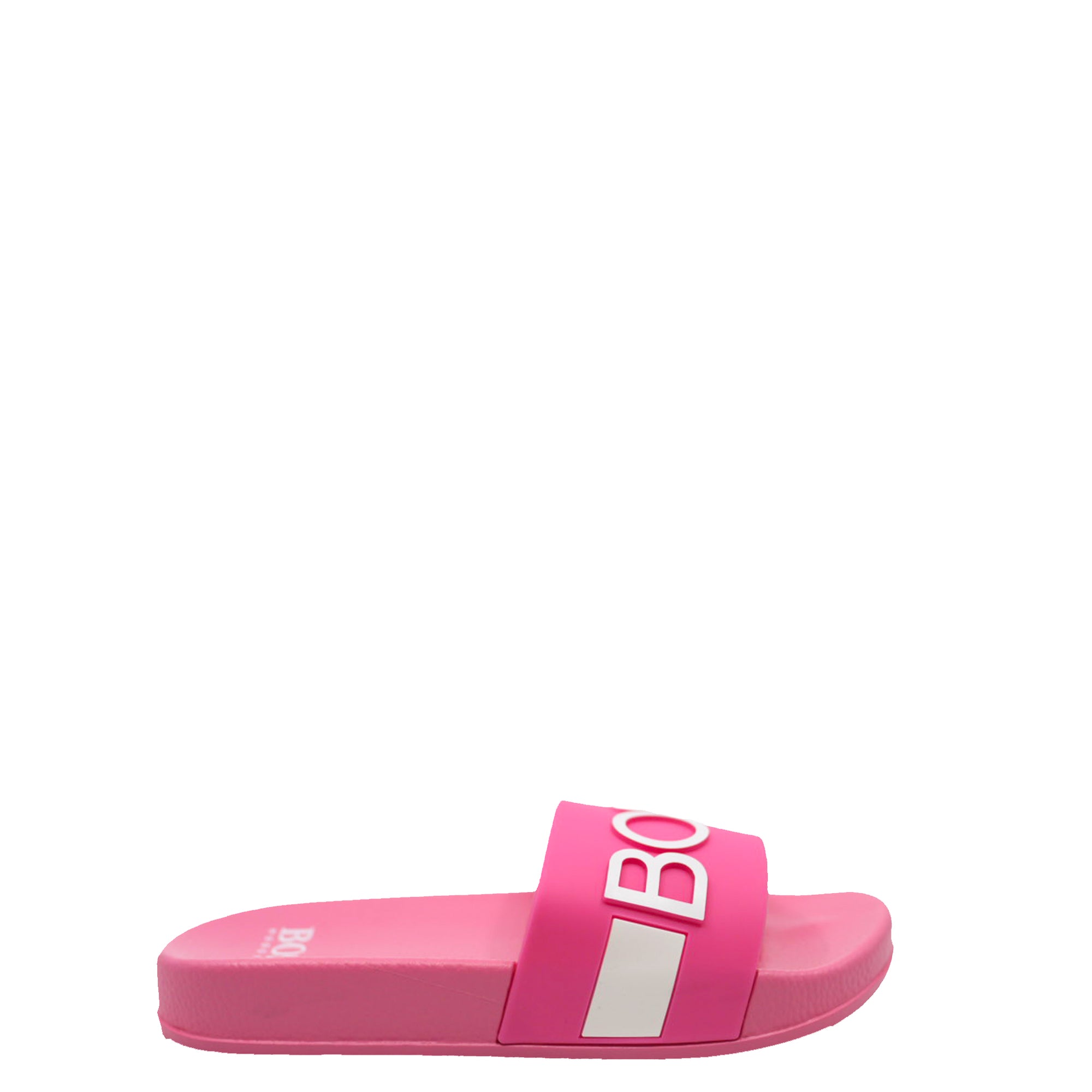 Hugo Boss Pink Logo Slide - Tassel Children Shoes