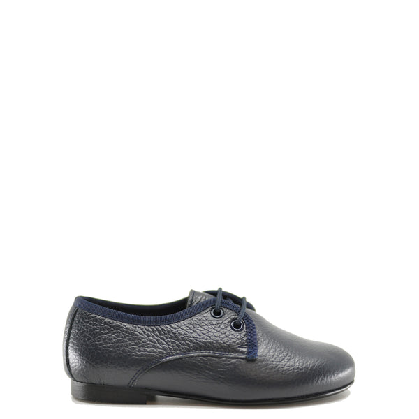 navy leather lace up shoes
