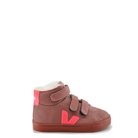 burgundy kids sneakers