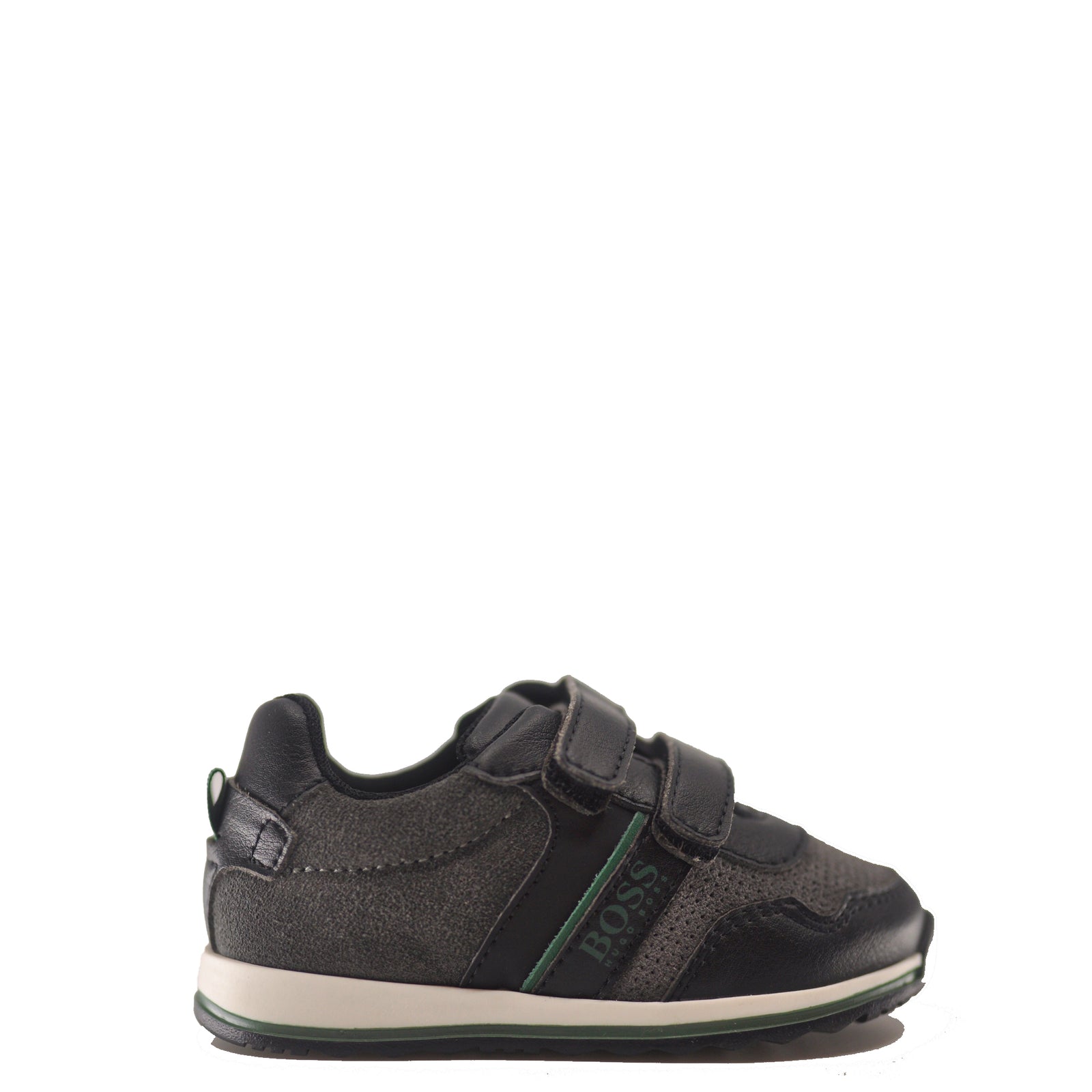 Boss Black Velcro Baby Sneaker - Tassel Children Shoes