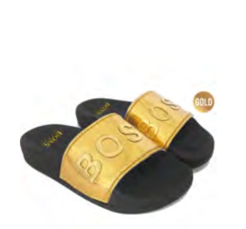 Hugo Boss Gold Slide Tassel Children Shoes