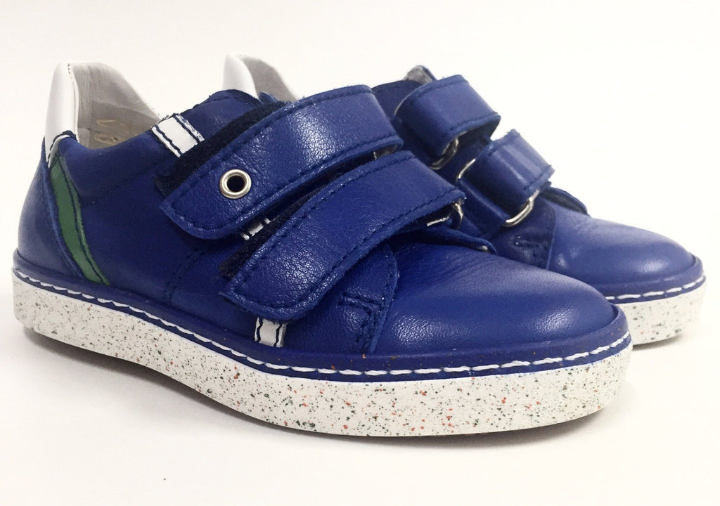 BluBlonc Cobalt Blue Velcro Sneaker– Tassel Children Shoes