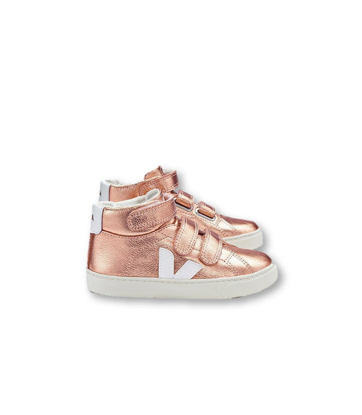 rose gold high top sneakers