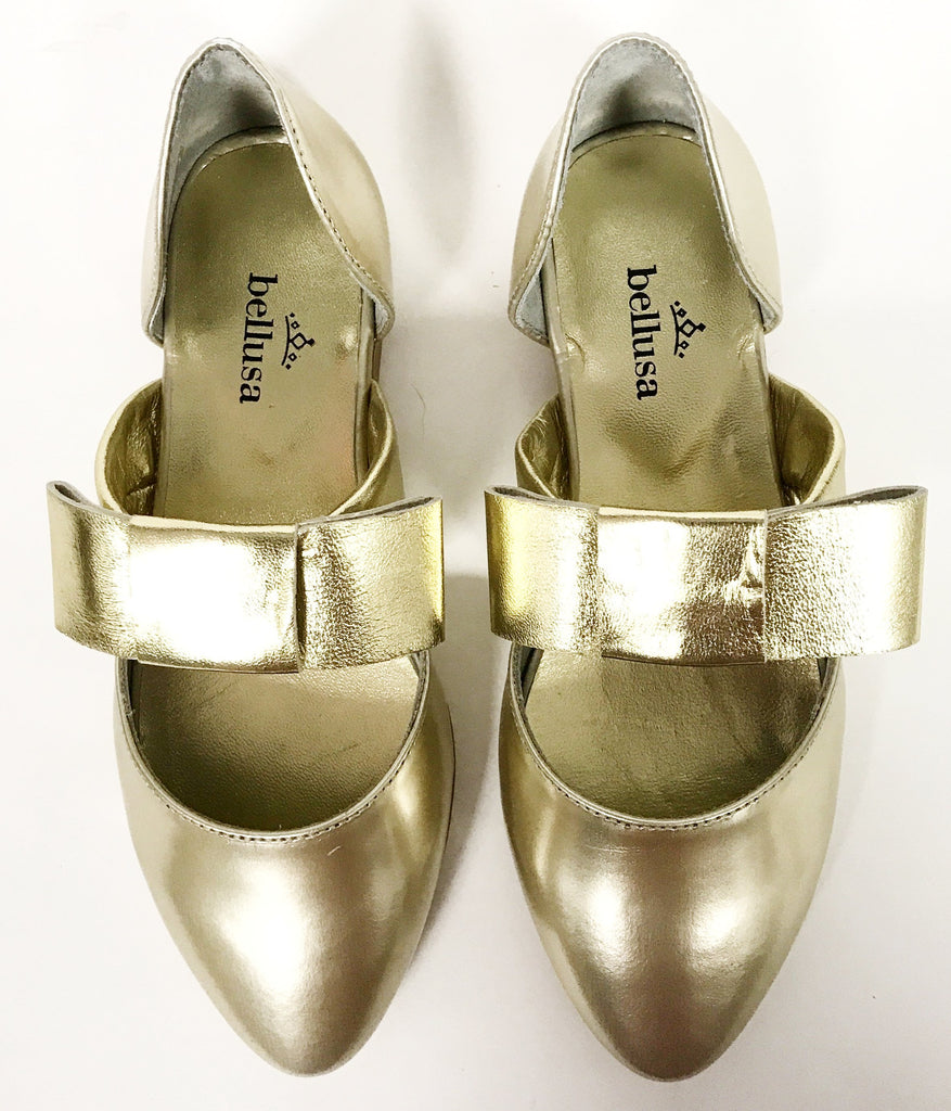 Bellusa Gold Ballet Slipper– Tassel Children Shoes