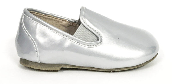 Zeebra Steel Grey Metallic Loafer- Hard 