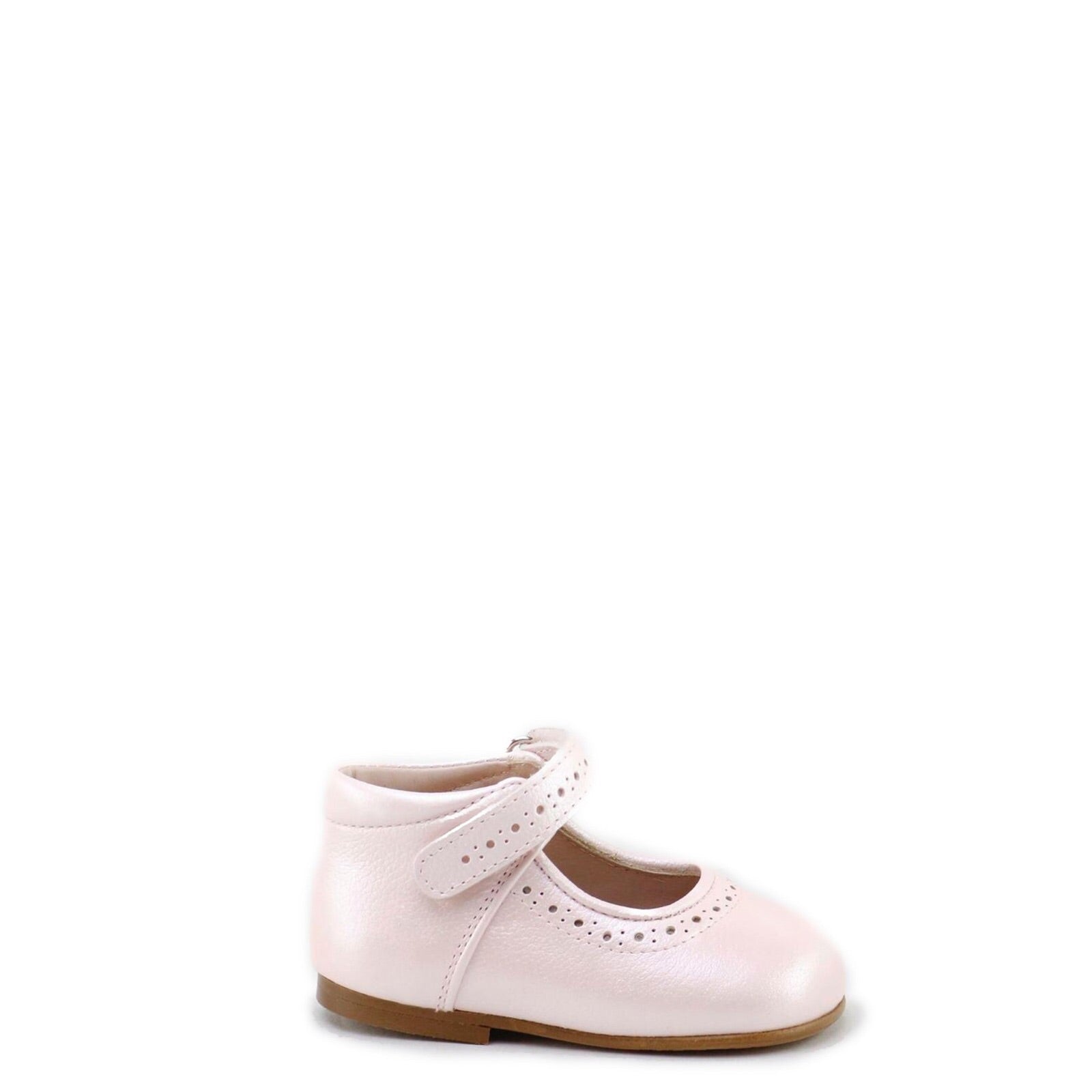 Papanatas Pale Pink Pebbled Baby Shoe - Tassel Shoes
