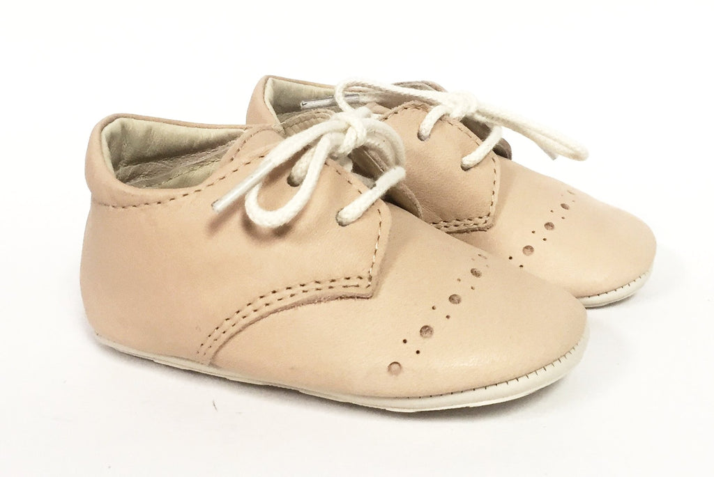 Young Soles Nude Pink Leather Baby Shoe– Tassel Children Shoes