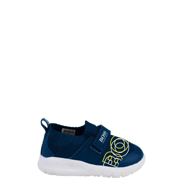 Hugo Boss Navy Gauze Velcro Sneaker 