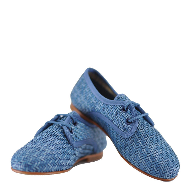LMDI Ocean Weave Derby - Tassel Children Shoes